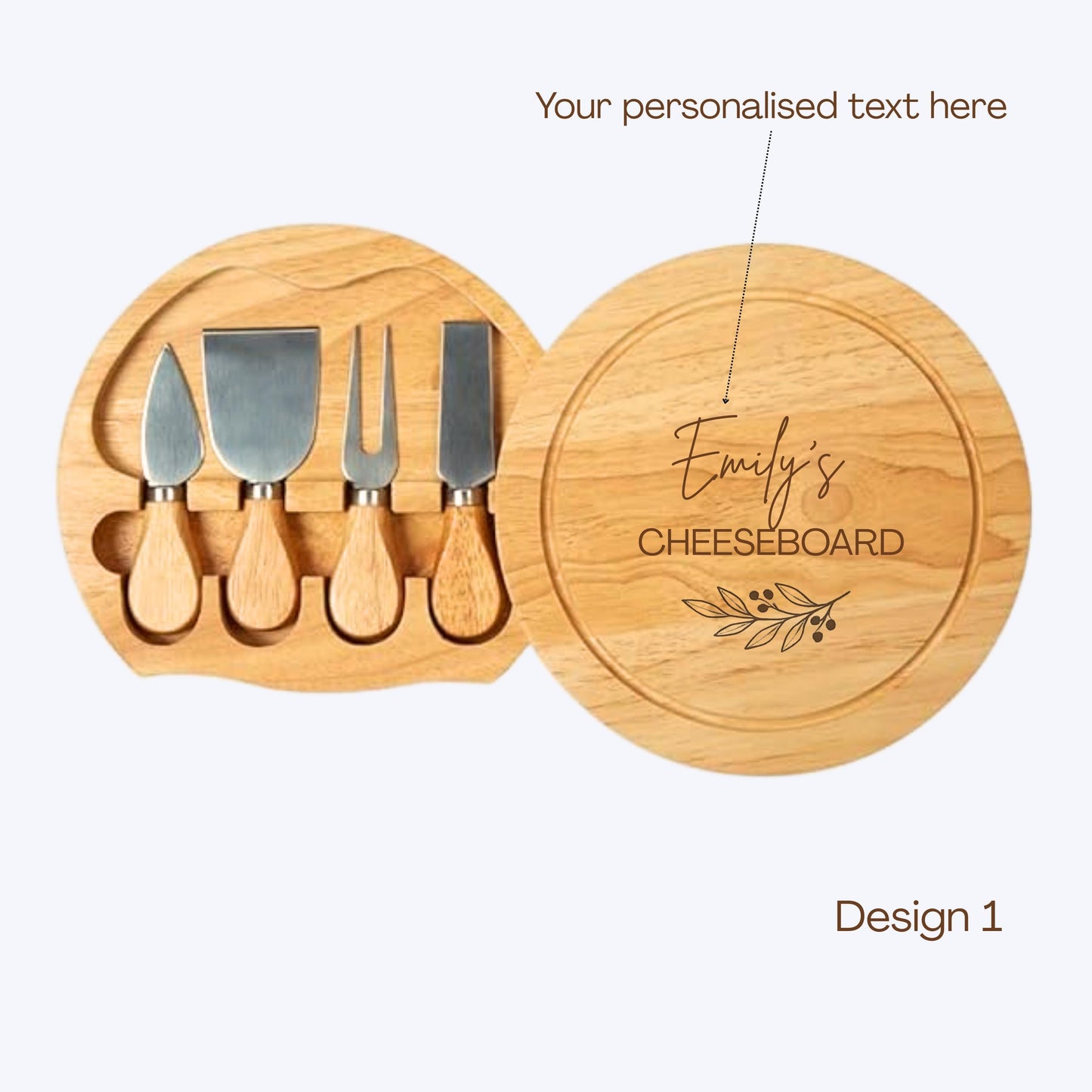 Personalised Cheeseboard Set Retirement Gift