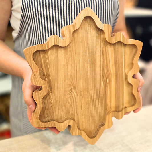 Personalised Christmas Handmade Snowflake Platter