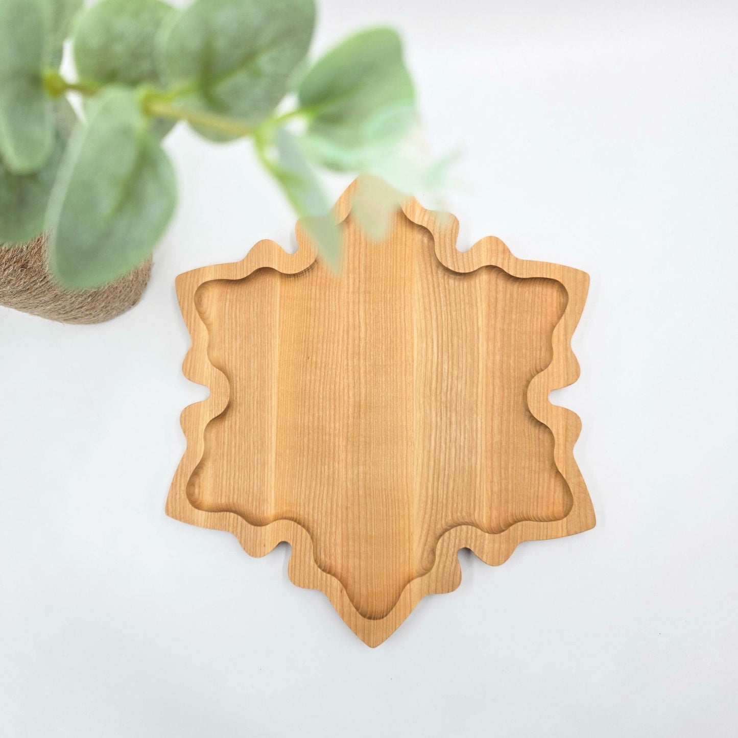 Personalised Christmas Handmade Snowflake Platter