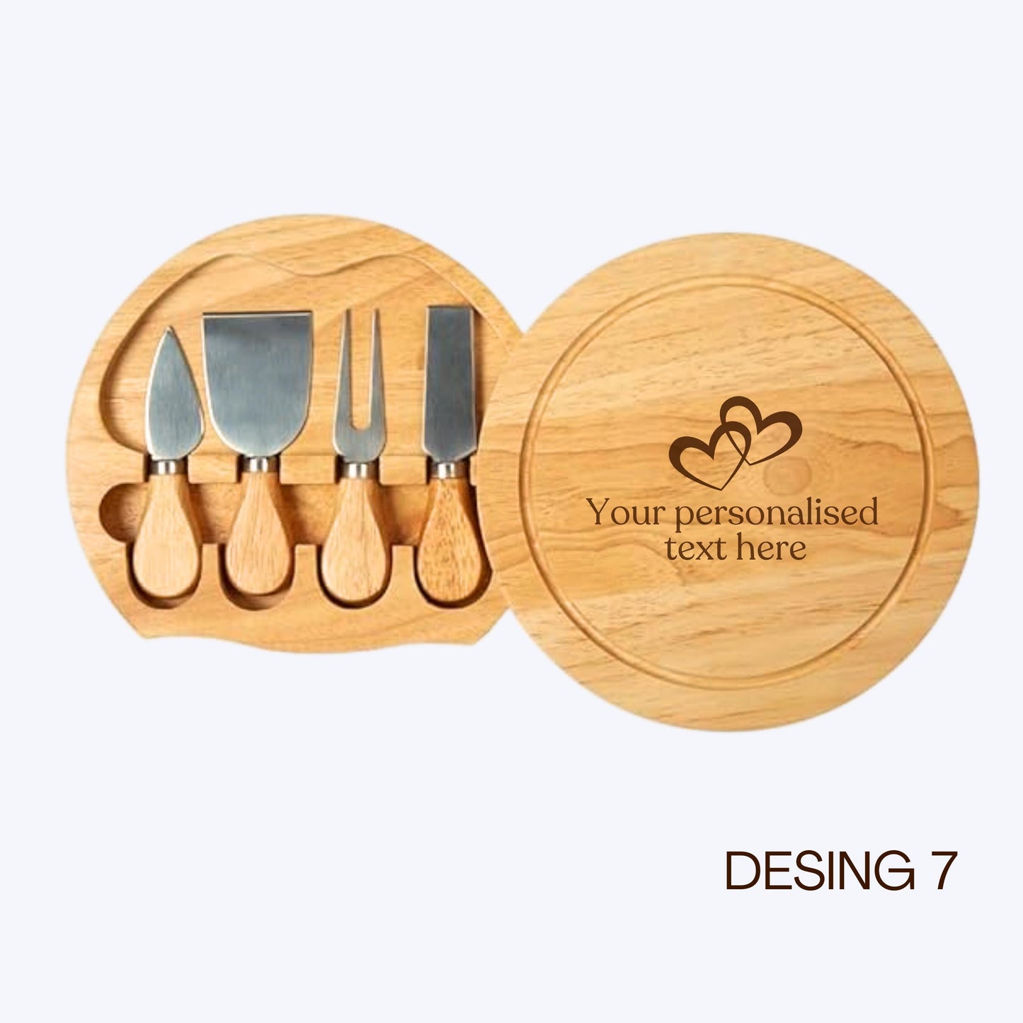 Personalised Cheese Board Set Gift for Couples