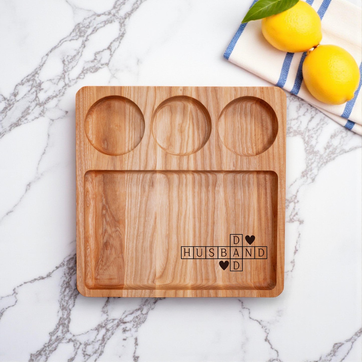 Personalised Wooden Steak Board: Engraved Gift for Dad, Husband or Grandad