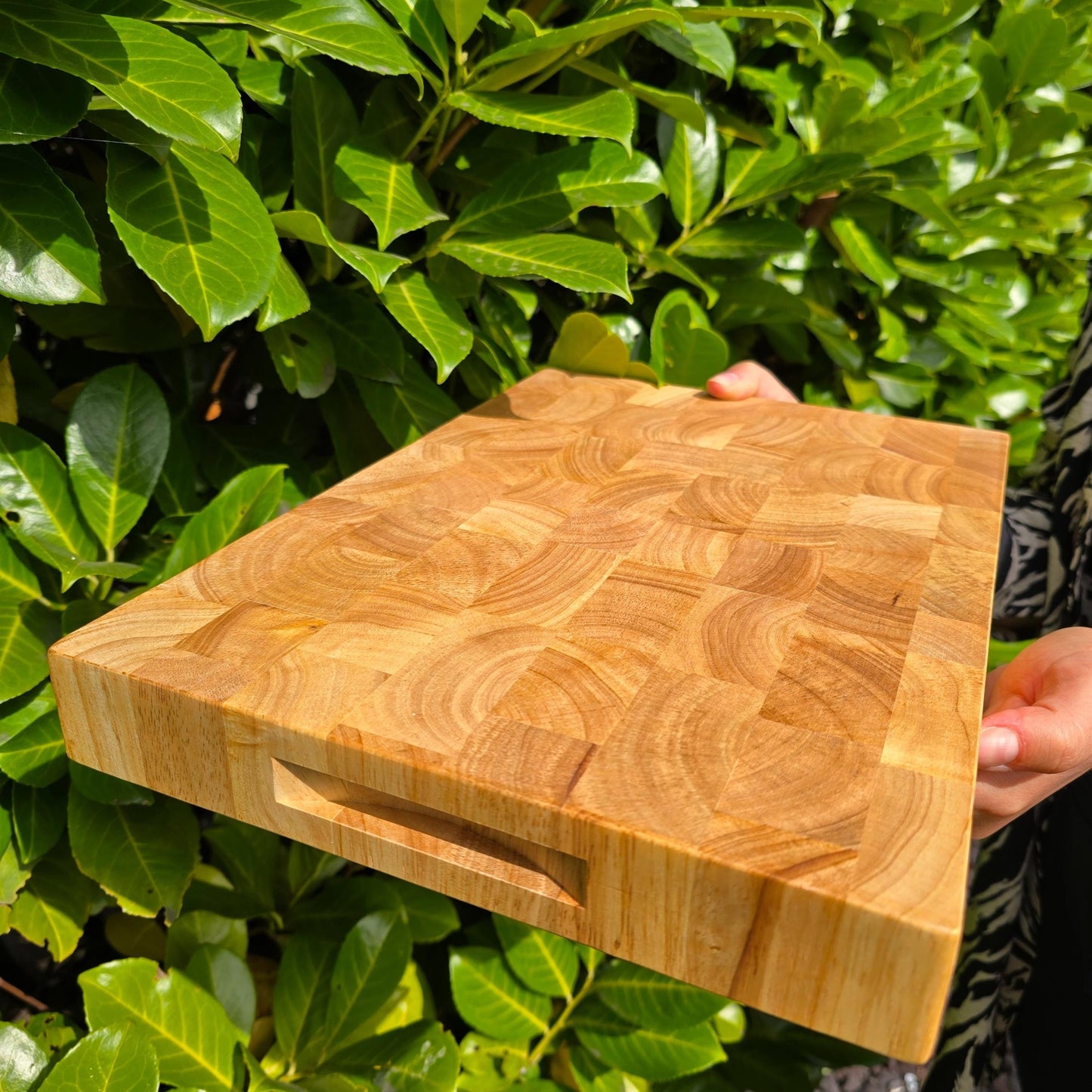 Large Personalised End Grain Butchers Block Chopping Board Gift for Housewarmings, Birthdays