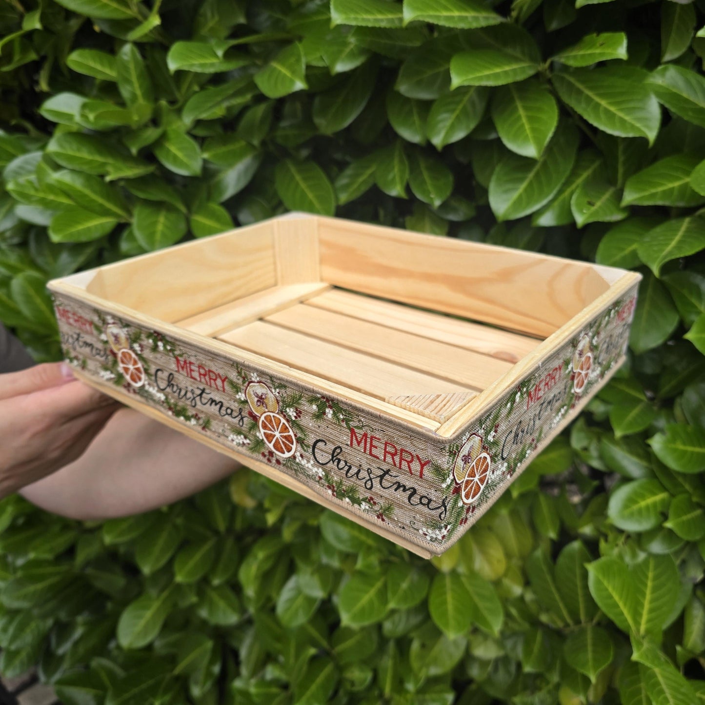 Christmas Gift Hamper, Empty Wine Box, Gift Box Basket