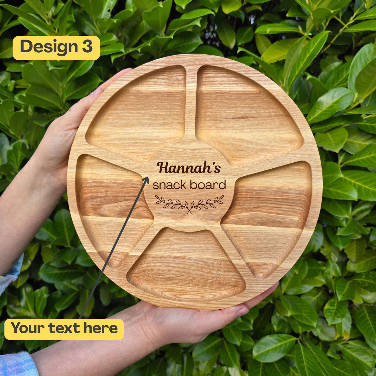 Personalised Round Serving Board Perfect Customised Gift