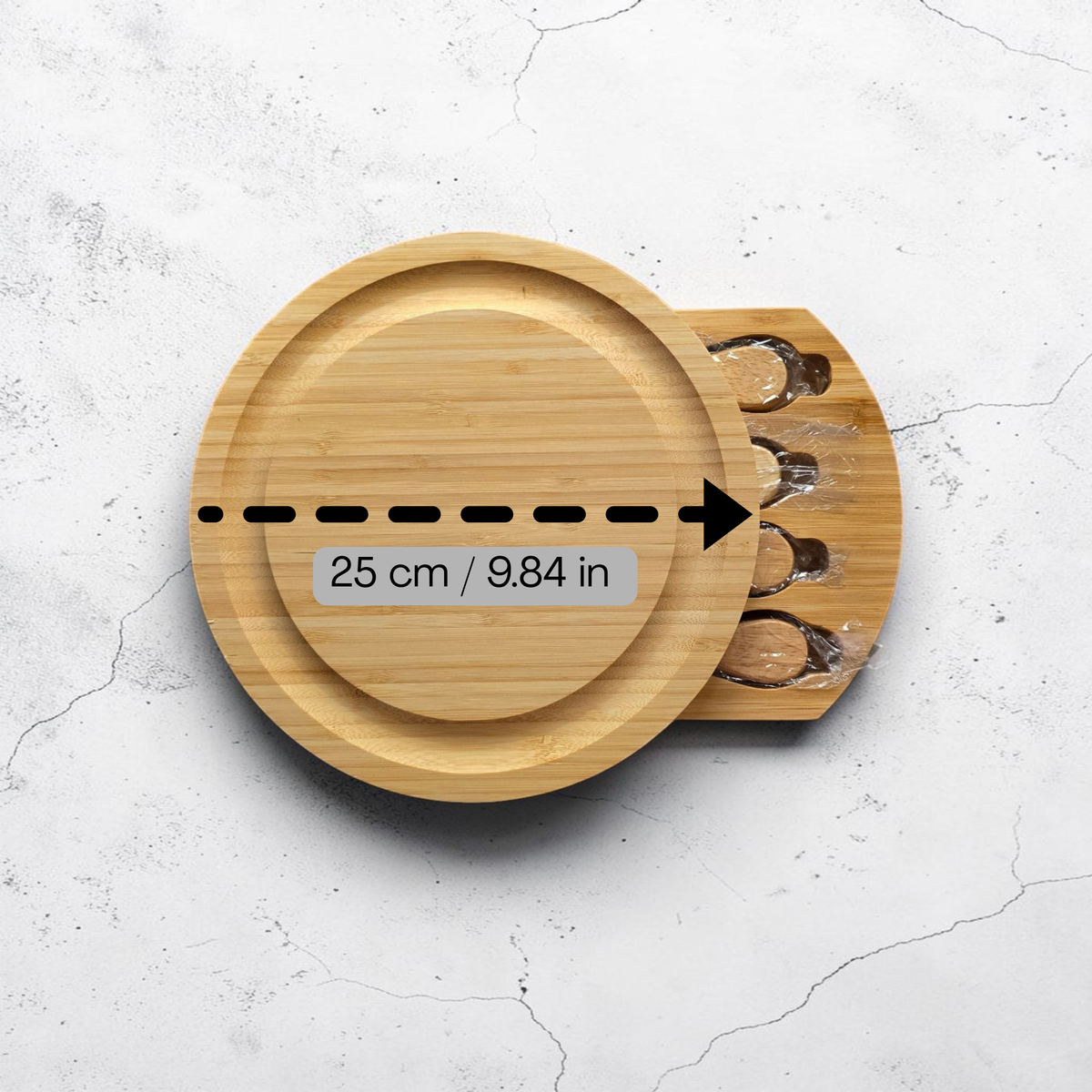 Personalised Bamboo Cheese Board Set: Engraved Gift for Couples