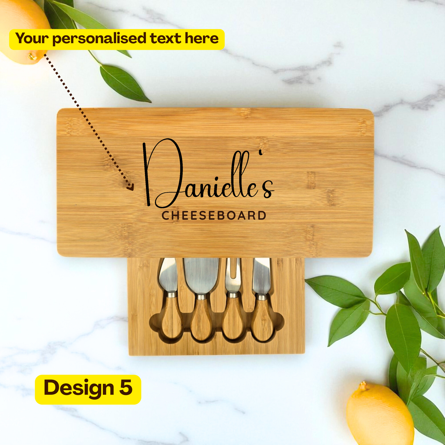 Personalised Cheese Board Set, Wedding and Couples, New Home, Anniversary, Birthday Gift