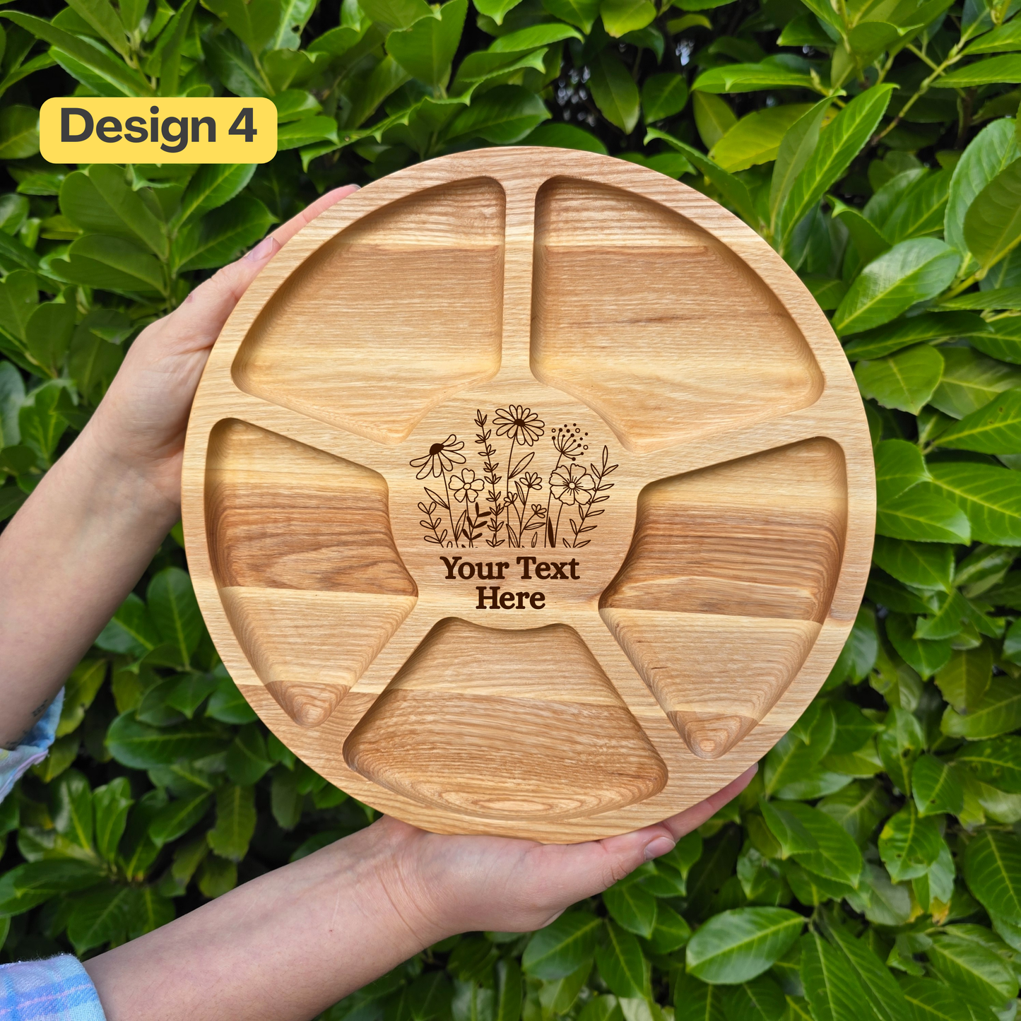 Personalised Round Serving Board Perfect Customised Gift