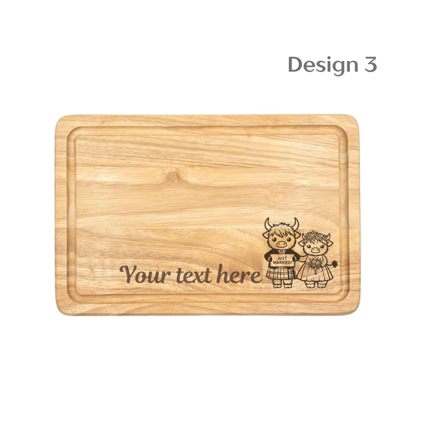 Personalised Wooden Chopping Board - Wedding Gift