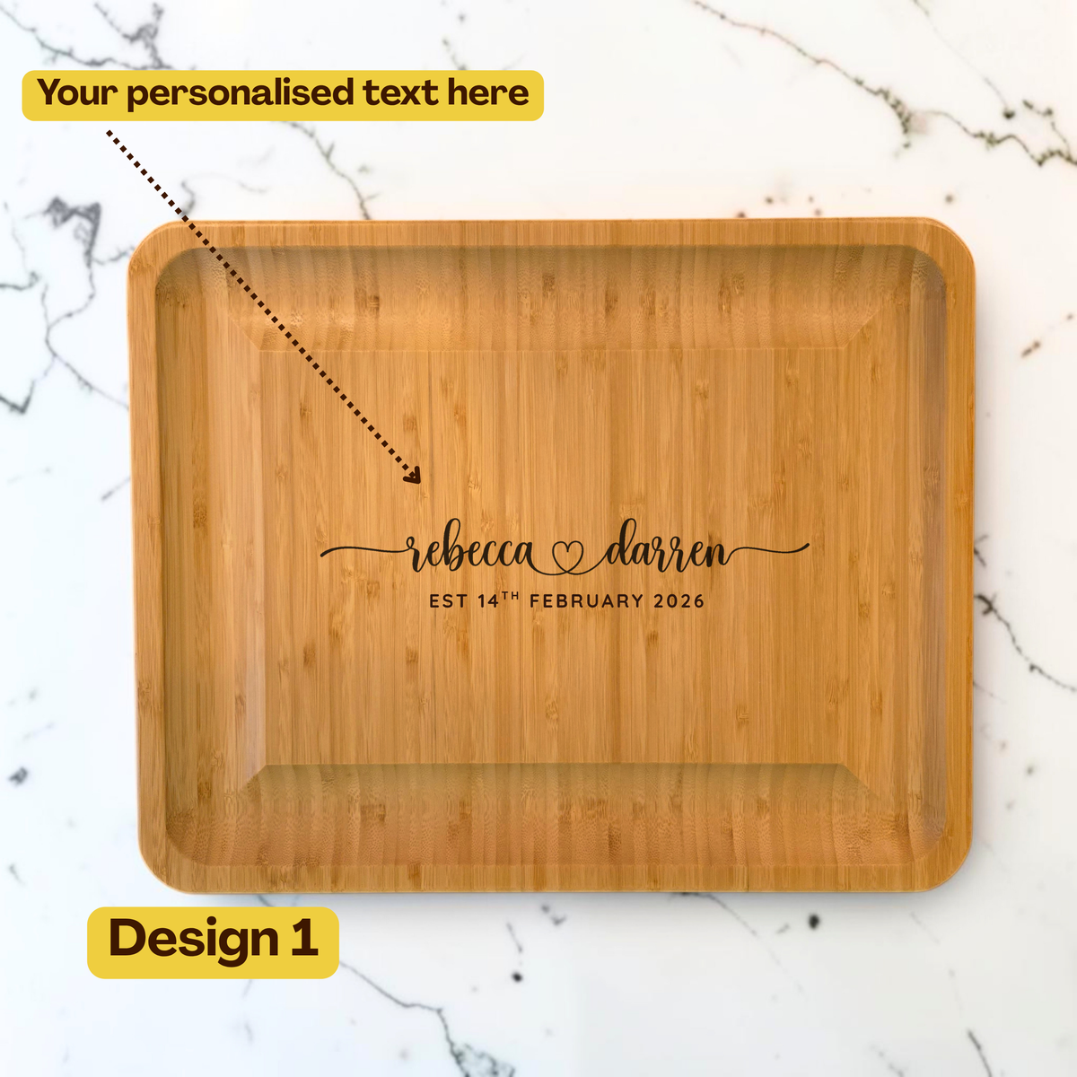 Extra-Large Personalised Cheese Board Set with Drawers:  Wedding, New Home