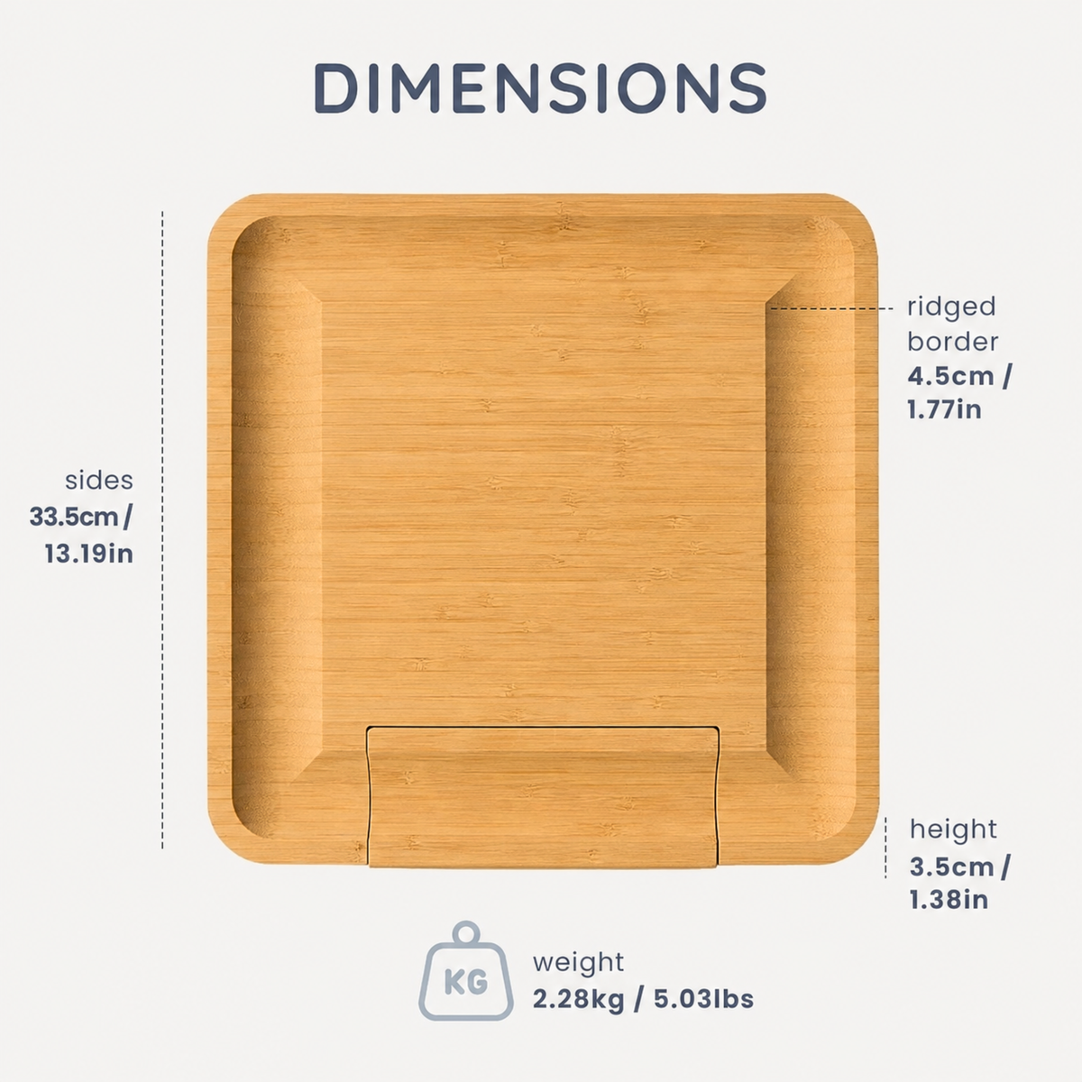 Personalised Large Square Cheeseboard Gift Set for Christmas
