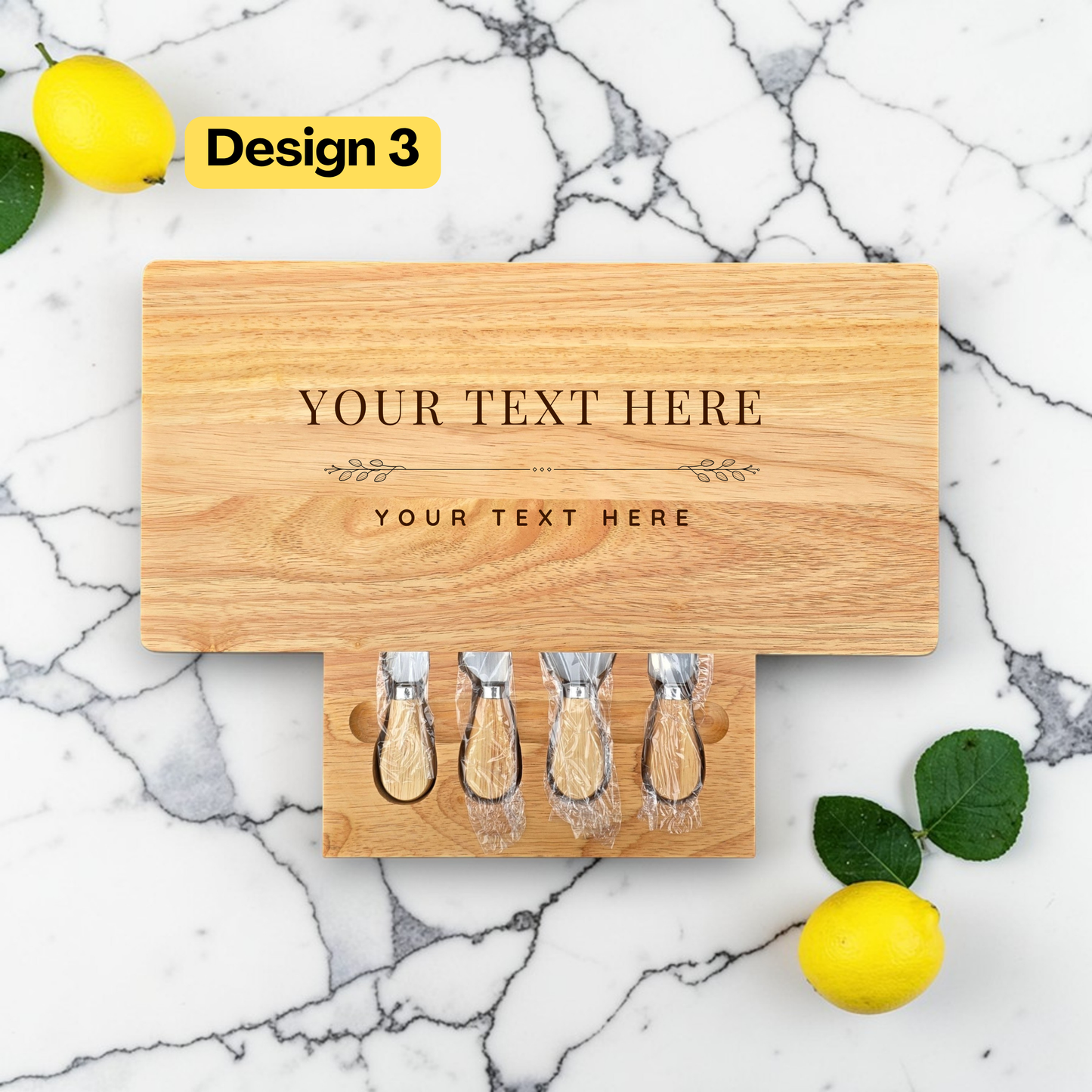 Personalised Cheese Board Set Wedding, Engagement Gift