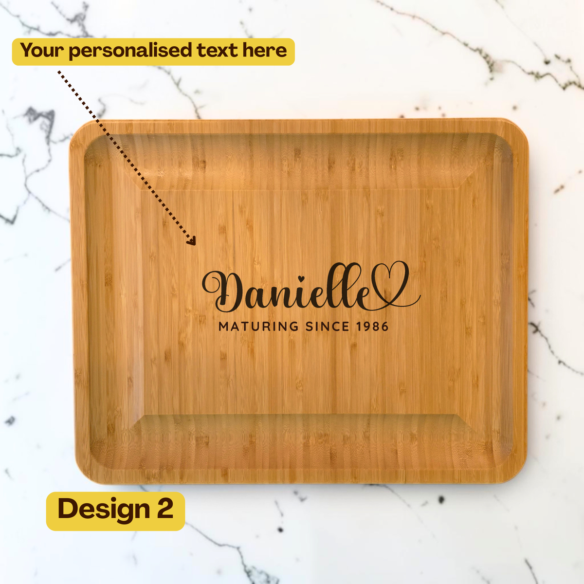 Extra-Large Personalised Cheese Board Set with Drawers:  Wedding, New Home