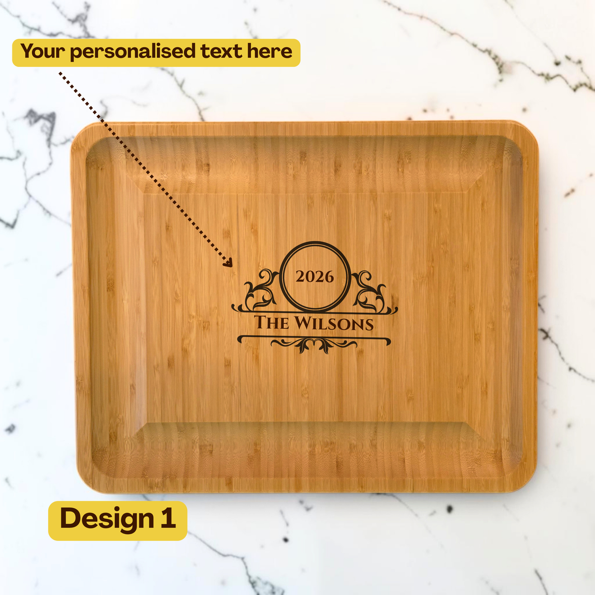 Extra-Large Personalised Cheese Board Set with Drawers:  Wedding, New Home, Anniversary, Birthday Gift
