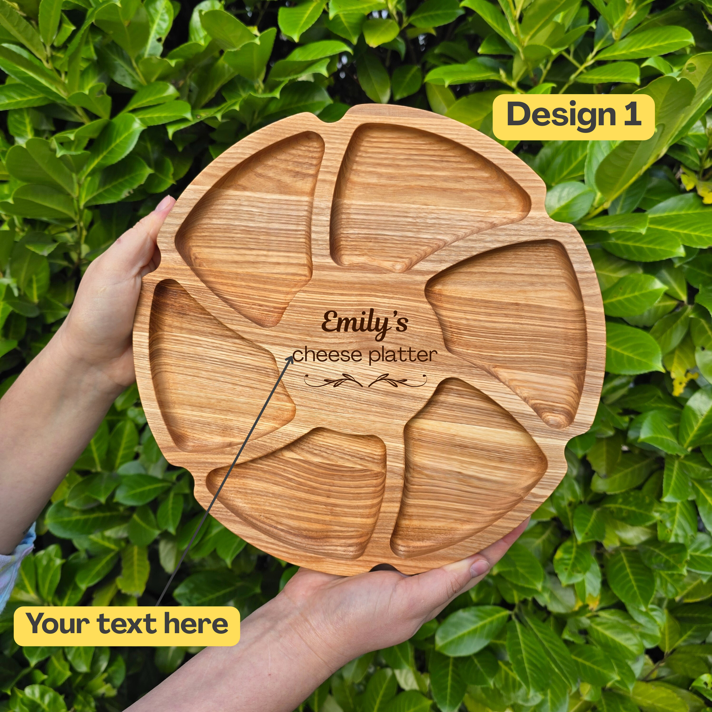 Personalised Gift Wooden Charcuterie Platter