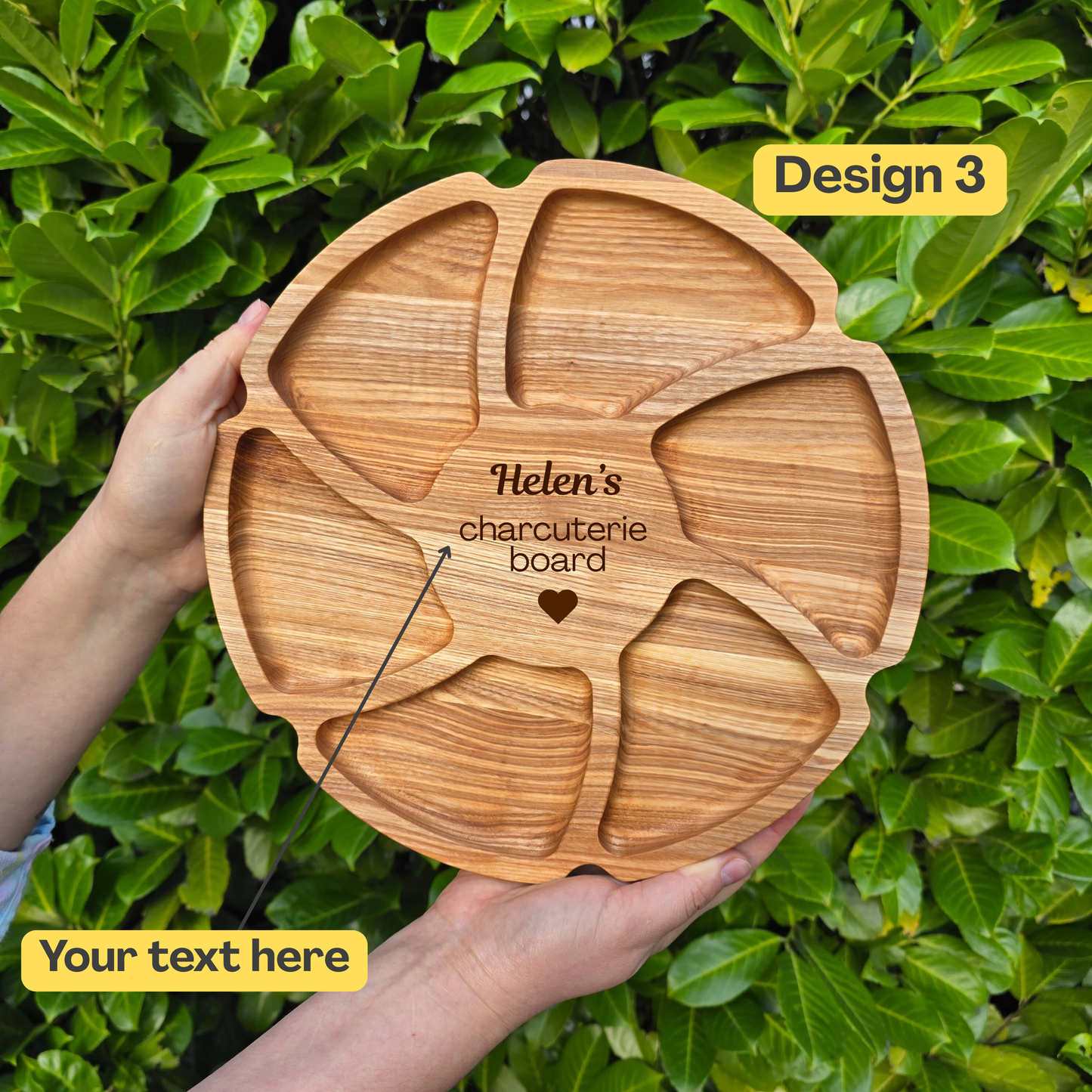 Personalised Gift Wooden Charcuterie Platter