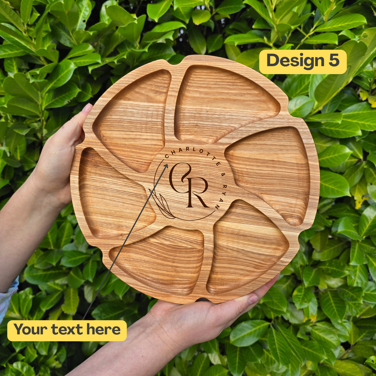 Personalised Gift Wooden Charcuterie Platter