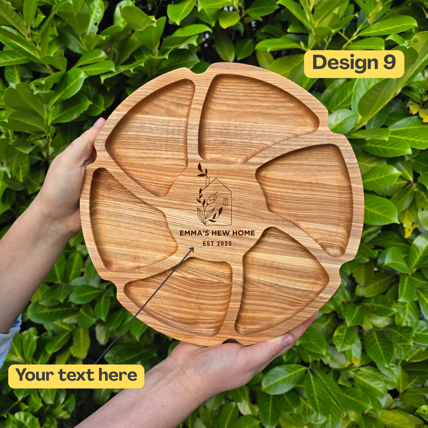 Personalised Gift Wooden Charcuterie Platter