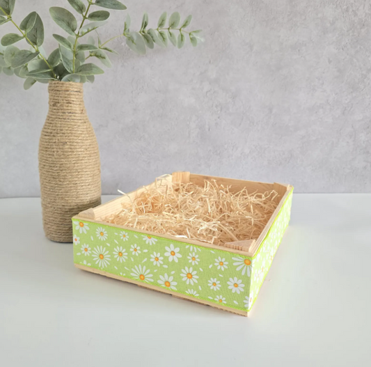 Empty Gift Basket Box Wooden Hamper Decorated for Gifts