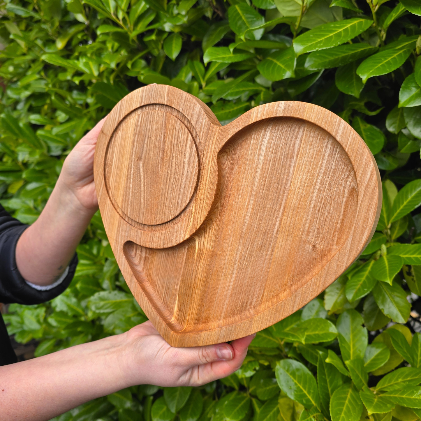 Personalised Heart Shaped Tea and Biscuits Tray