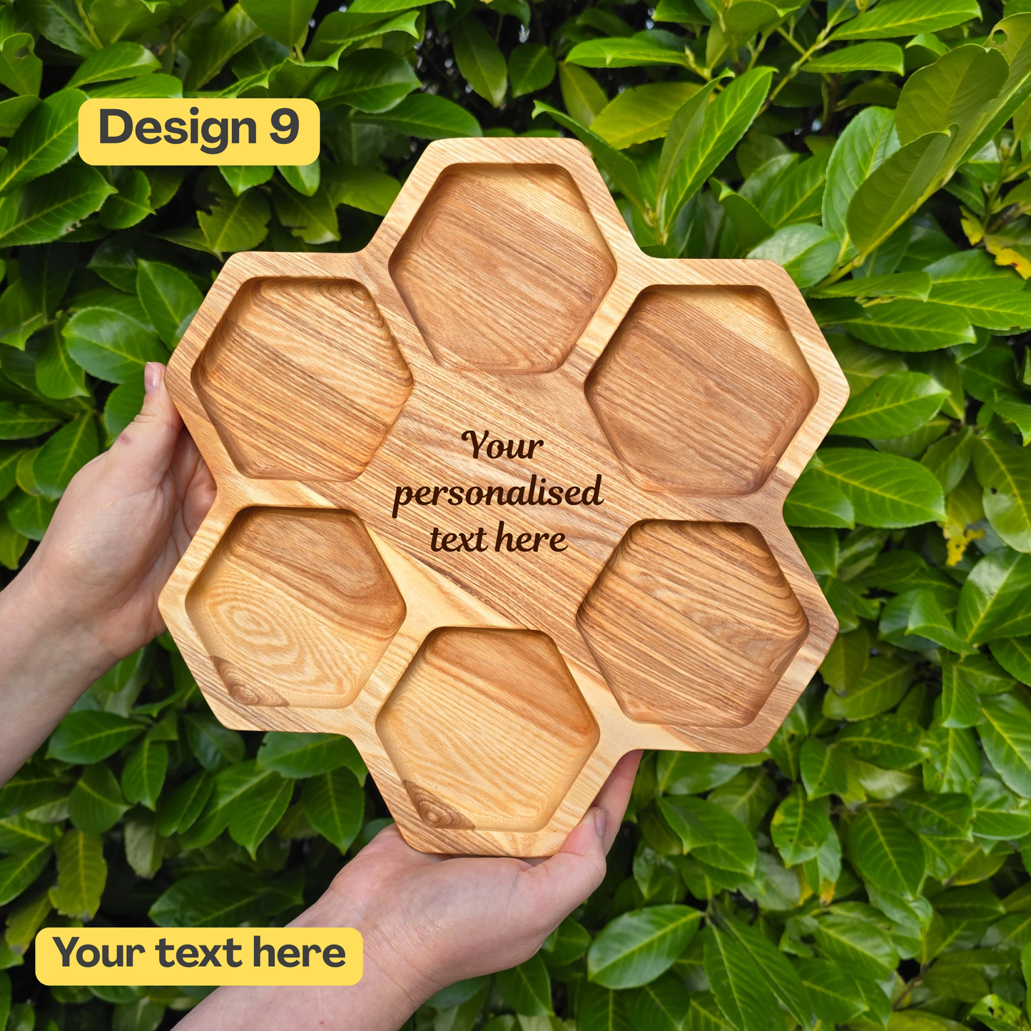 Personalised Honeycomb Wooden Serving Board Off My Tits On Picky Bits