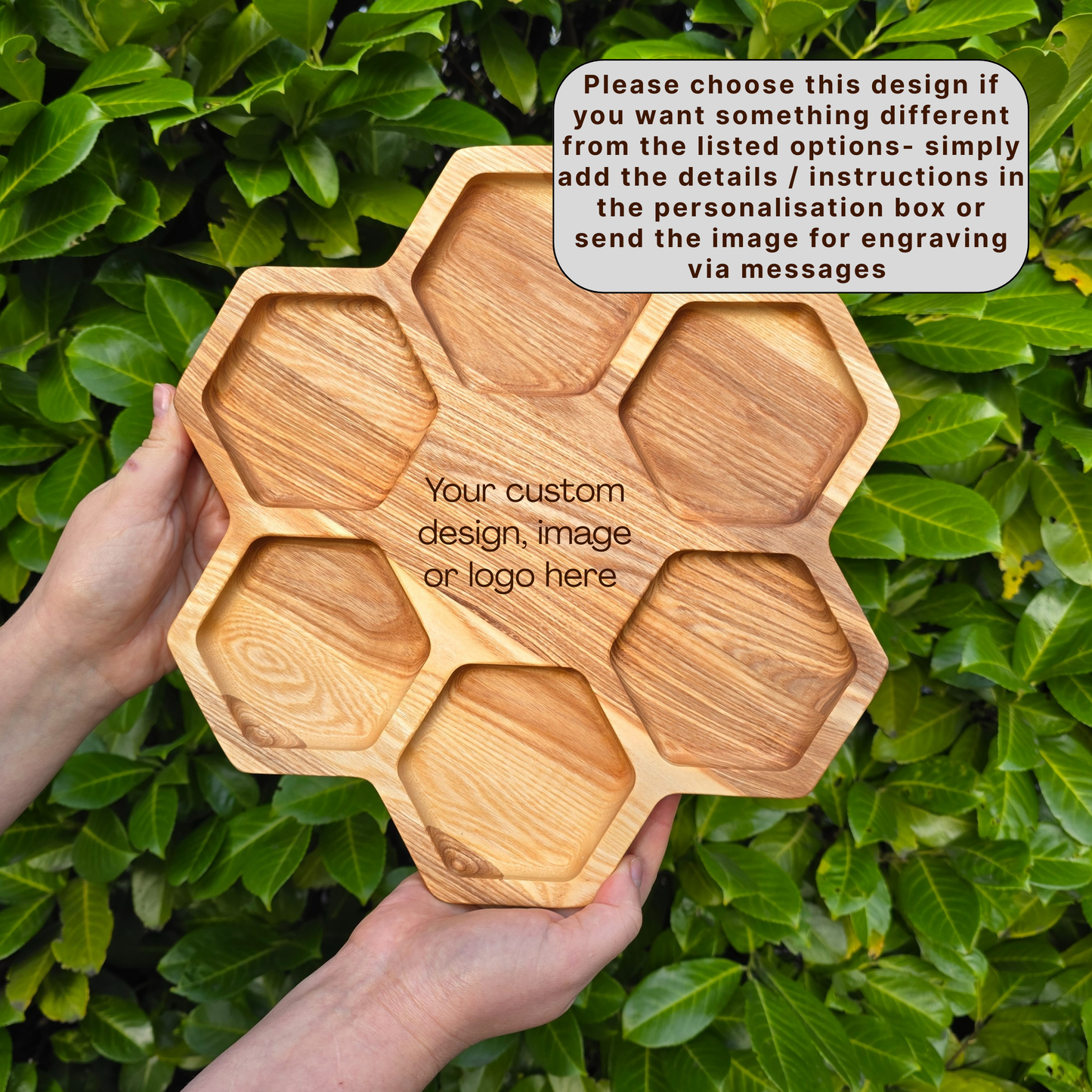 Personalised Honeycomb Wooden Serving Board Off My Tits On Picky Bits