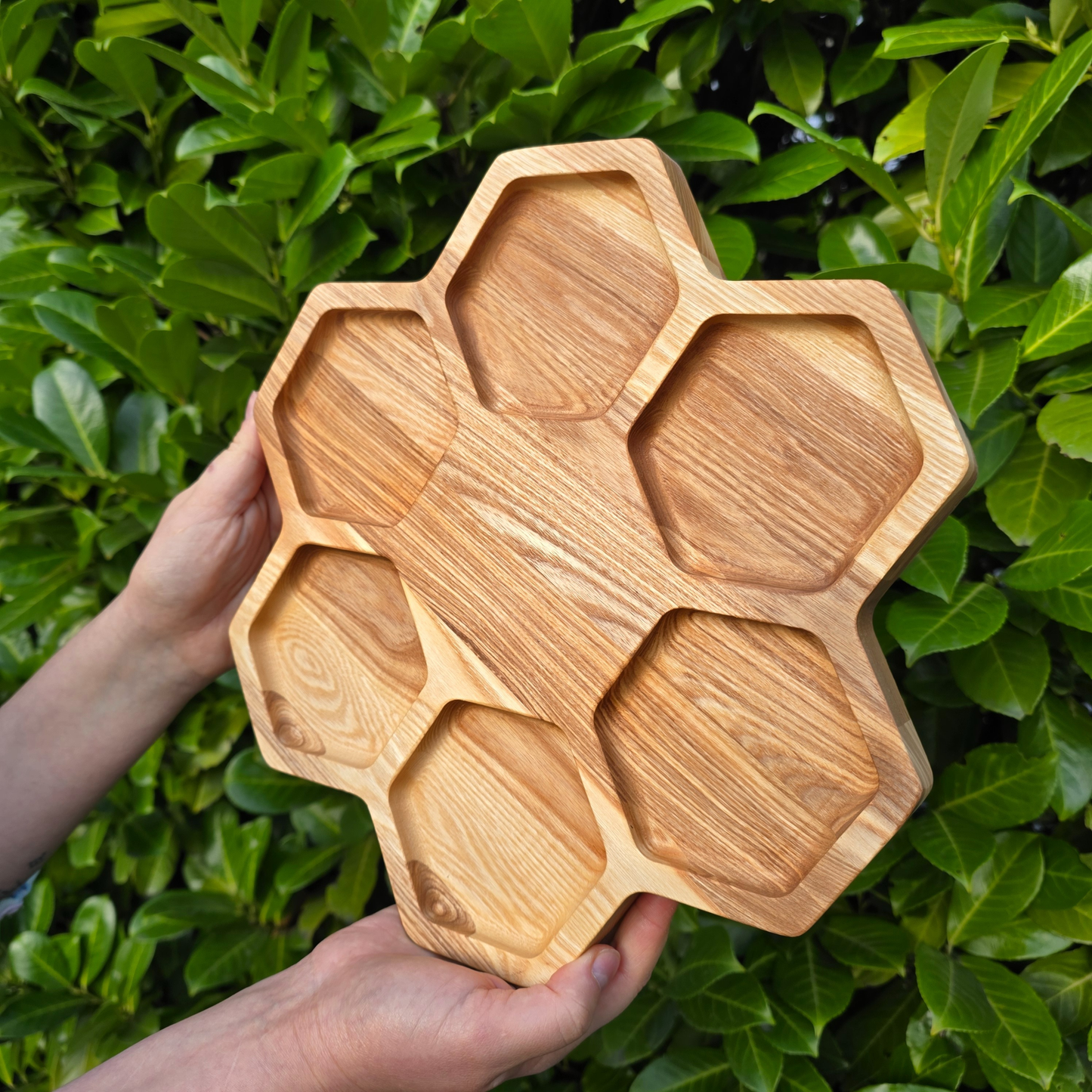 Personalised Honeycomb Wooden Serving Board Wedding Gift