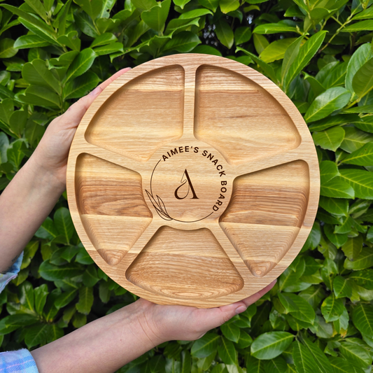 Personalised Round Serving Board Perfect for Picky Bits