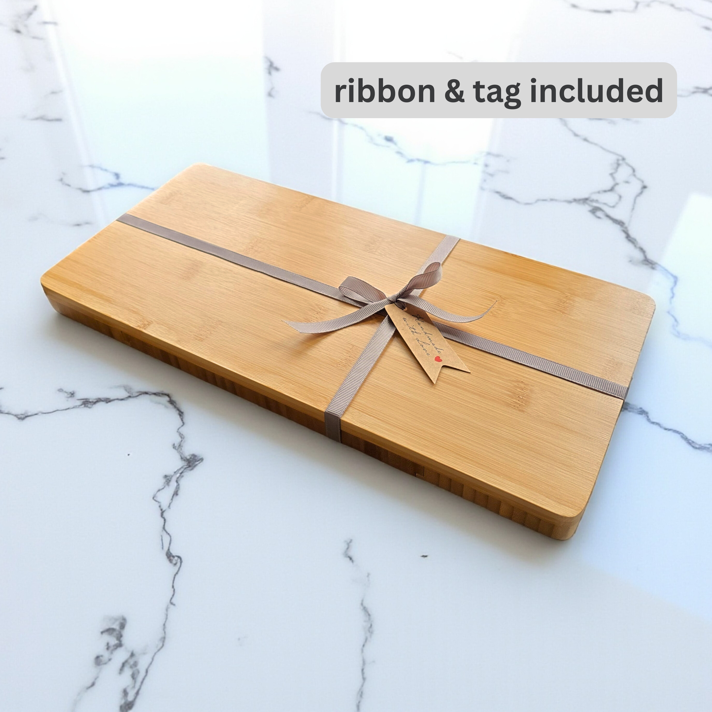 Large Rectangular Personalised Cheese Board Set with Knives - Ideal Gift for Christmas