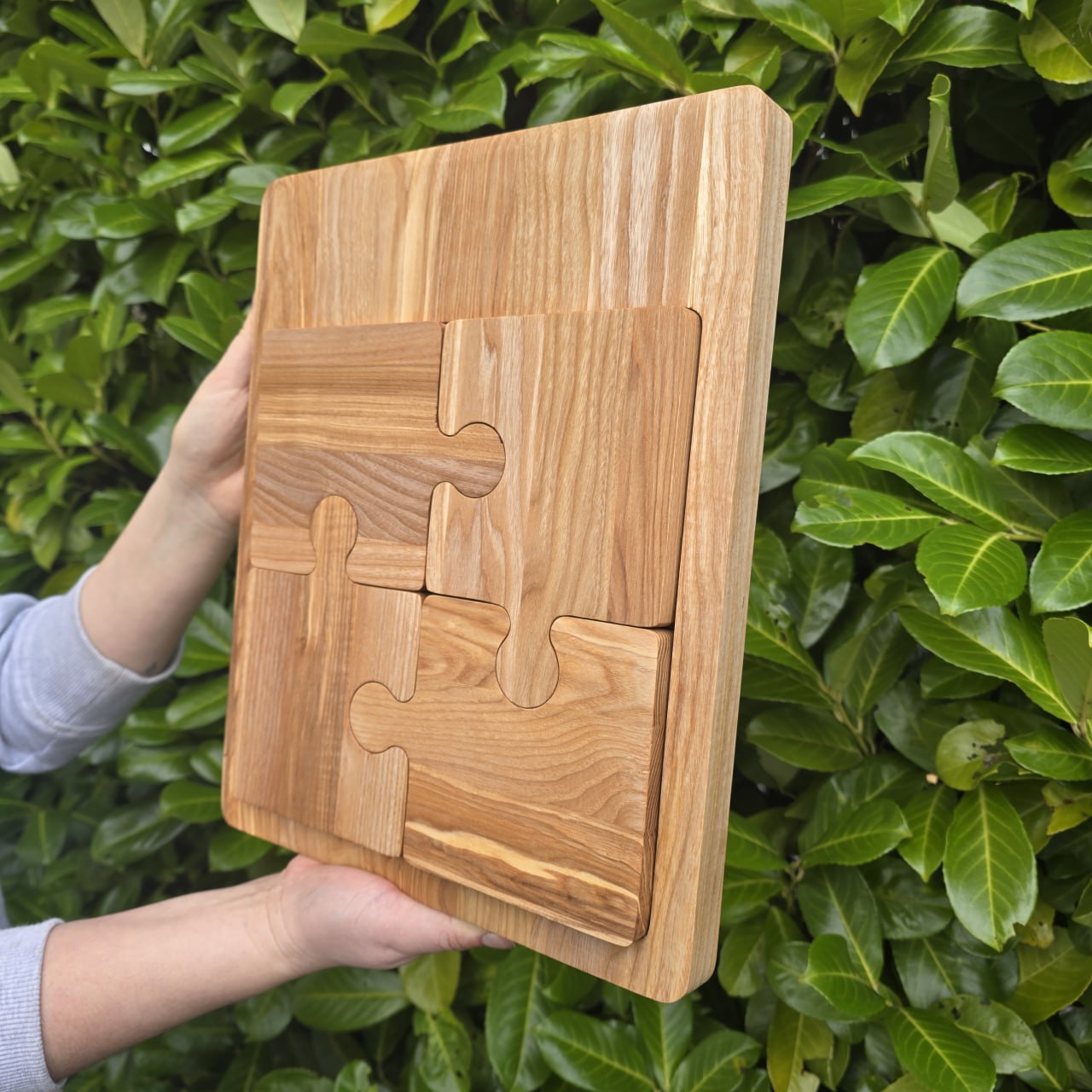 Custom Order Wooden Jigsaw Board with Base