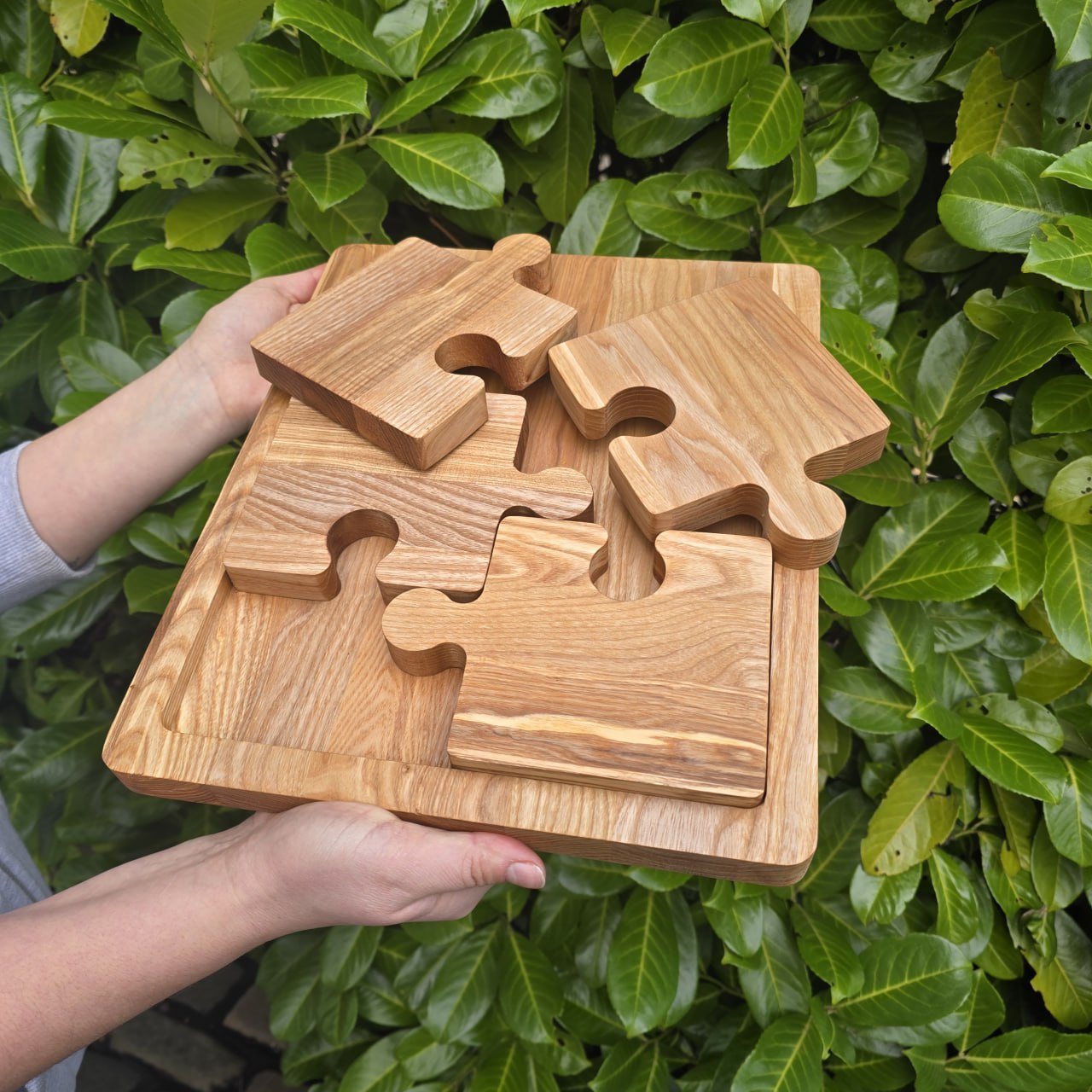 Custom Order Wooden Jigsaw Board with Base