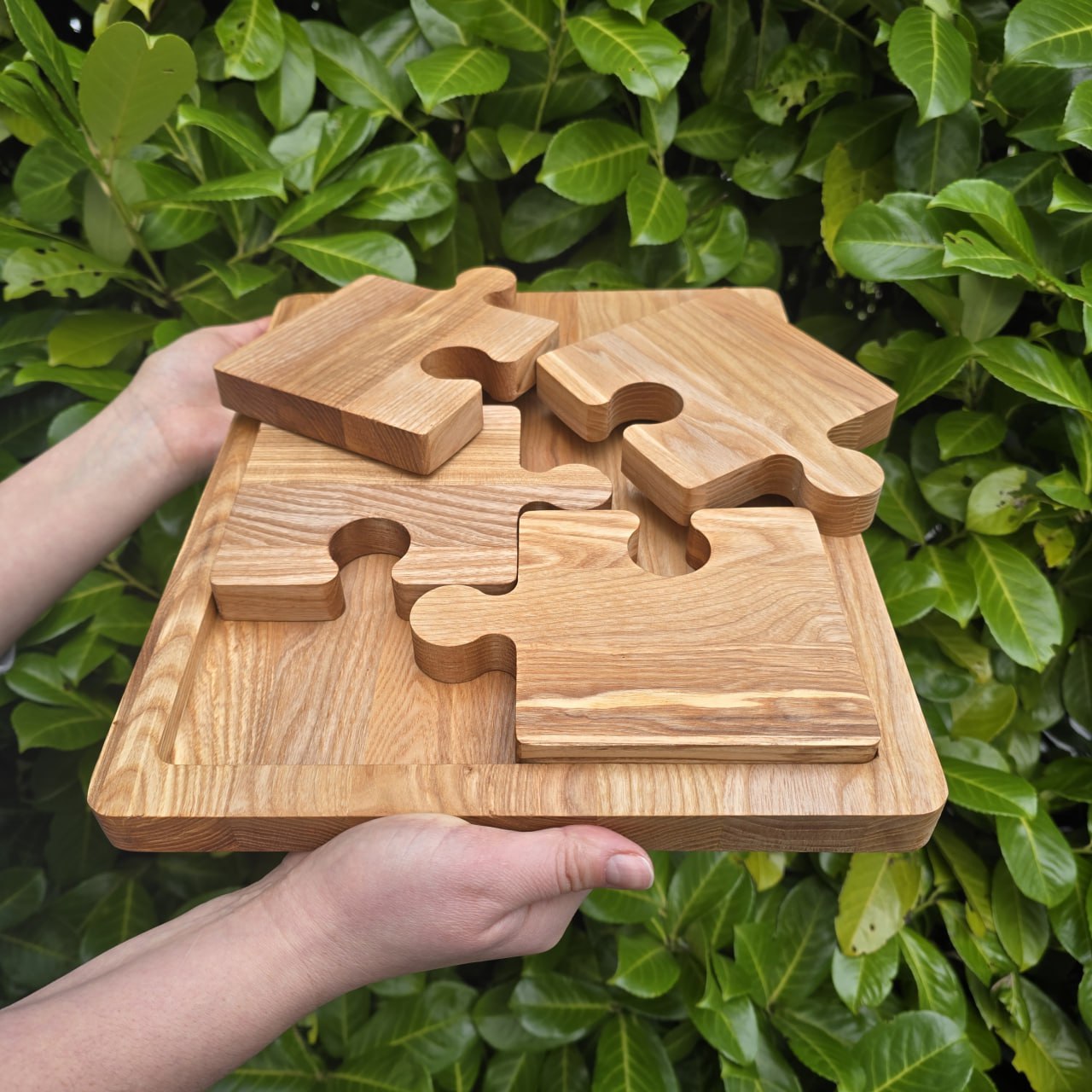 Custom Order Wooden Jigsaw Board with Base